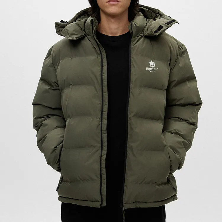 Winter Latest Design Outdoor Hooded Jacket For Men Padded Puffer Jacket