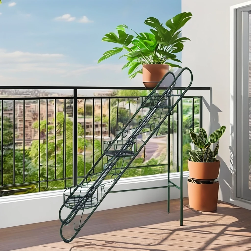 Metal Flower Pot Stand Elegant Trays for Displaying Your Indoor Plants