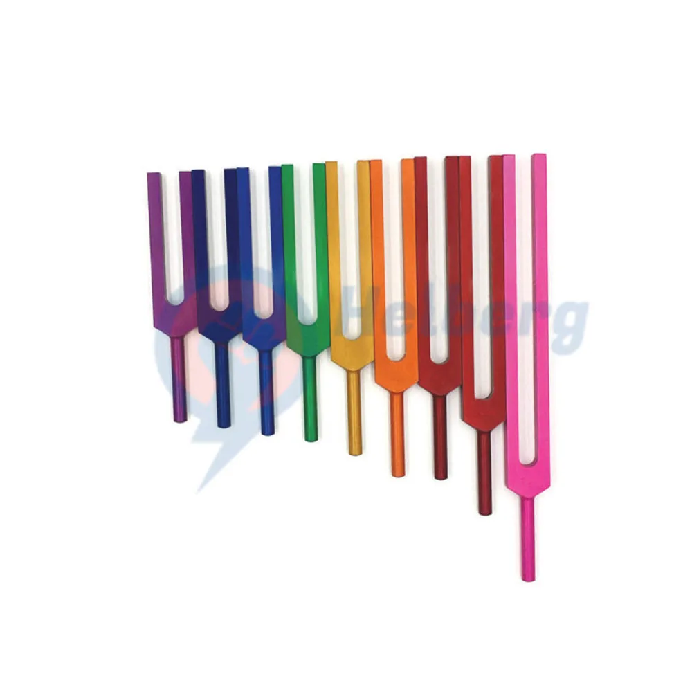 Good Quality Chakra Sacred Tuning Fork Sets For Sound Healing Therapy MIX Colored | TUNING FORK Surgical Instruments