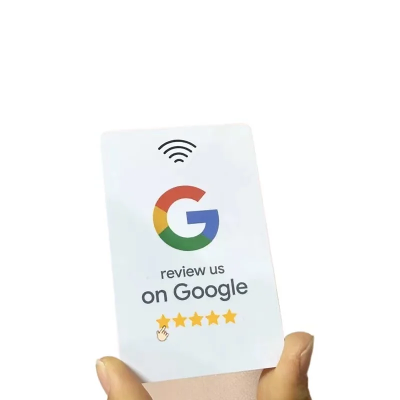 Пользовательская печать программируемая 215 Google Review NFC Card