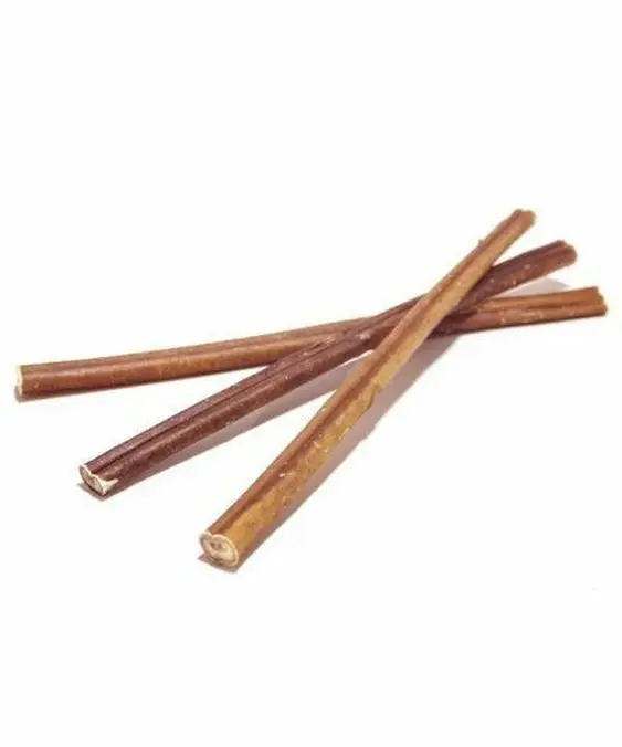 Natural Beef Pizzle Bully Stick Dog Treats Odor-Free Dried Long-Lasting Chew for Dental Health Benefits for Dogs