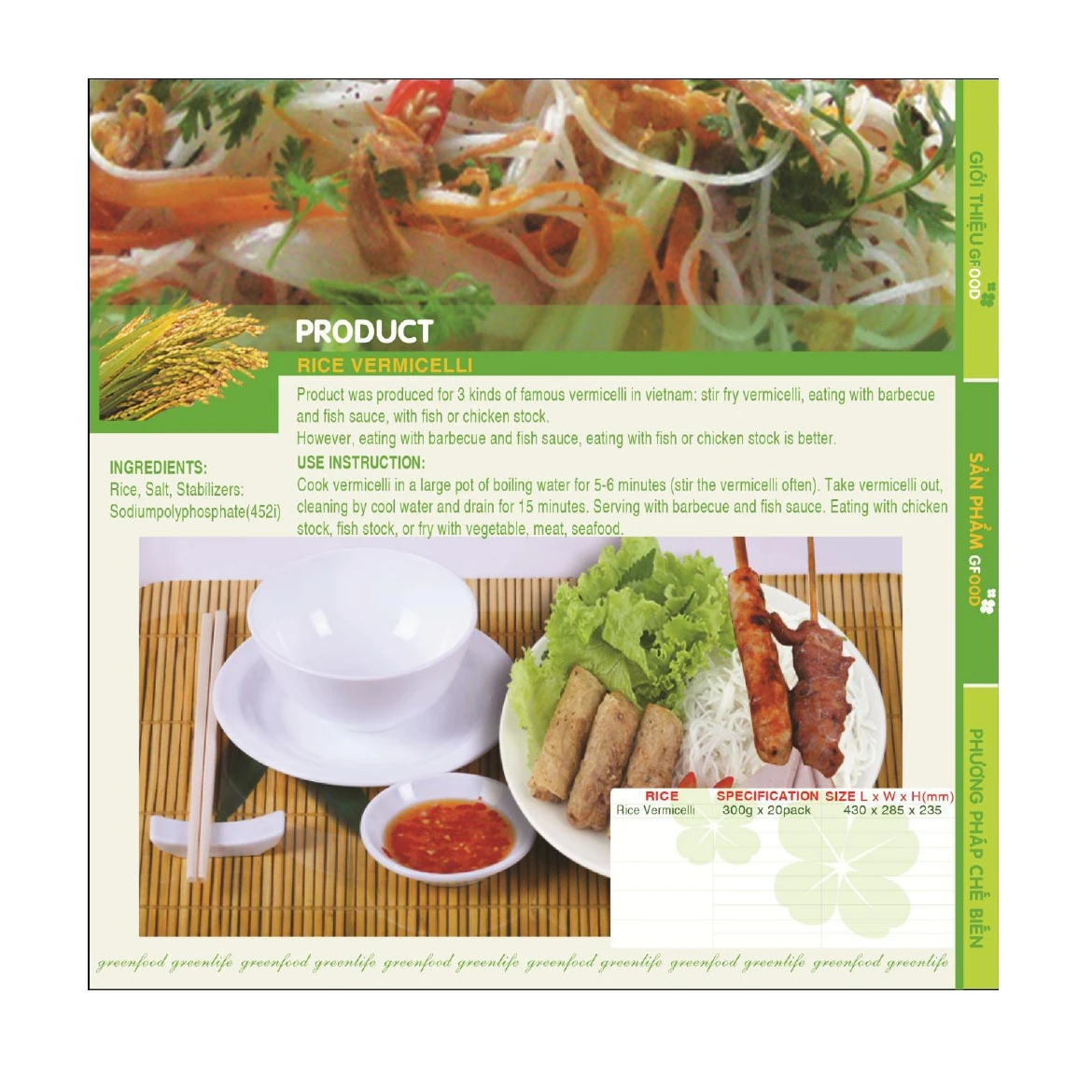 High quality best price ISO 22000-2018 RICE VERMICELLI  Easy Cook competitive price direct manufacturer Viet Nam