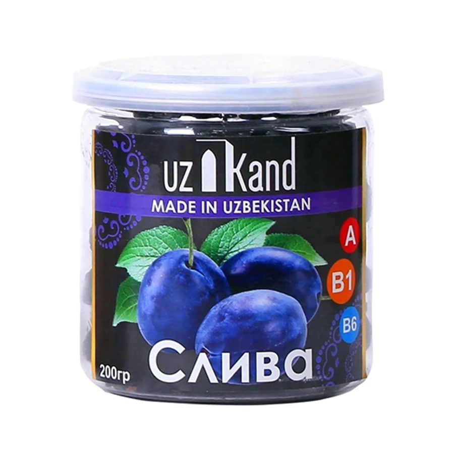 Non-GMO natural quality healthy food 200 g dried fruits from Uzbekistan dried pum clean prunes in jar for food