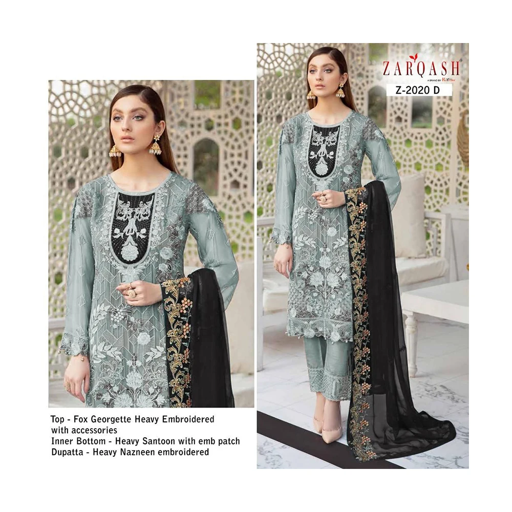 Best Ever Trending Fashion Embroidered Kurtis With Dupatta And Pant Available At Reasonable Price