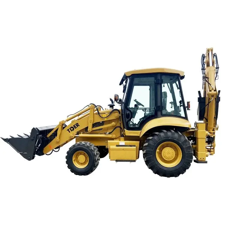 Used 4 Wheel Drive Mini Towable CAT  Backhoe Loader 4x4 Backhoe Loader Front End Used Loader CE ISO Approved