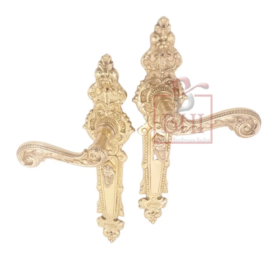 Vintage Antique Brass Bronze Porcelain Iron Antique Door Handle Manivelas Imposing Door Handles Knobs for Cabinets & Drawers