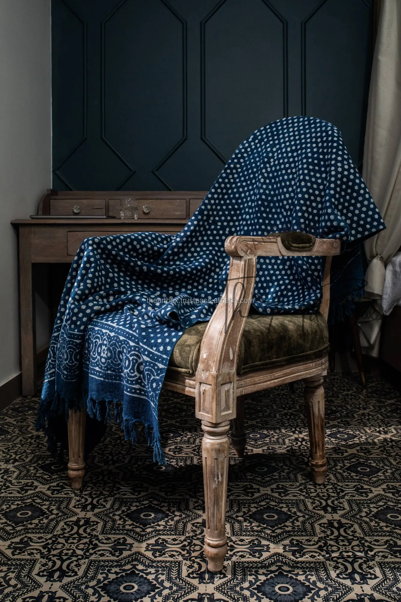 Turkish Style Bedspread Sofa Cover Bed Cover Custom Size Wholesale Blanket Woven Pattern Blankets Soft Tassels Bulk Supply