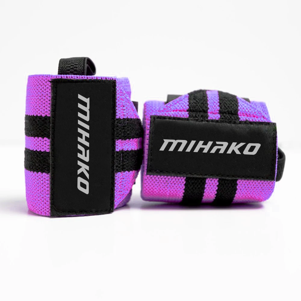 Factory custom training gym elastic support bandage weight lifting fitness wrist wrap strap