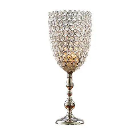 Gold Feather Design Cast Candle Stand for Home Living Room Hotel-Table Top Lighting Decorative Scented Candle Holder