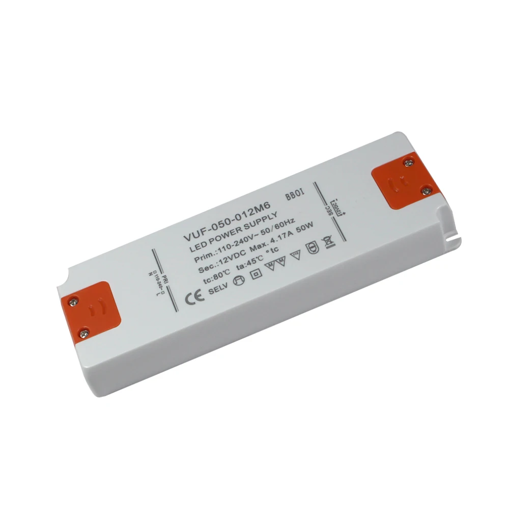 IP67 ETL светодиодный драйвер электронные светодиодные полосы освещения 50 Вт 60 12 В 24 2 А переменного тока источник питания постоянного