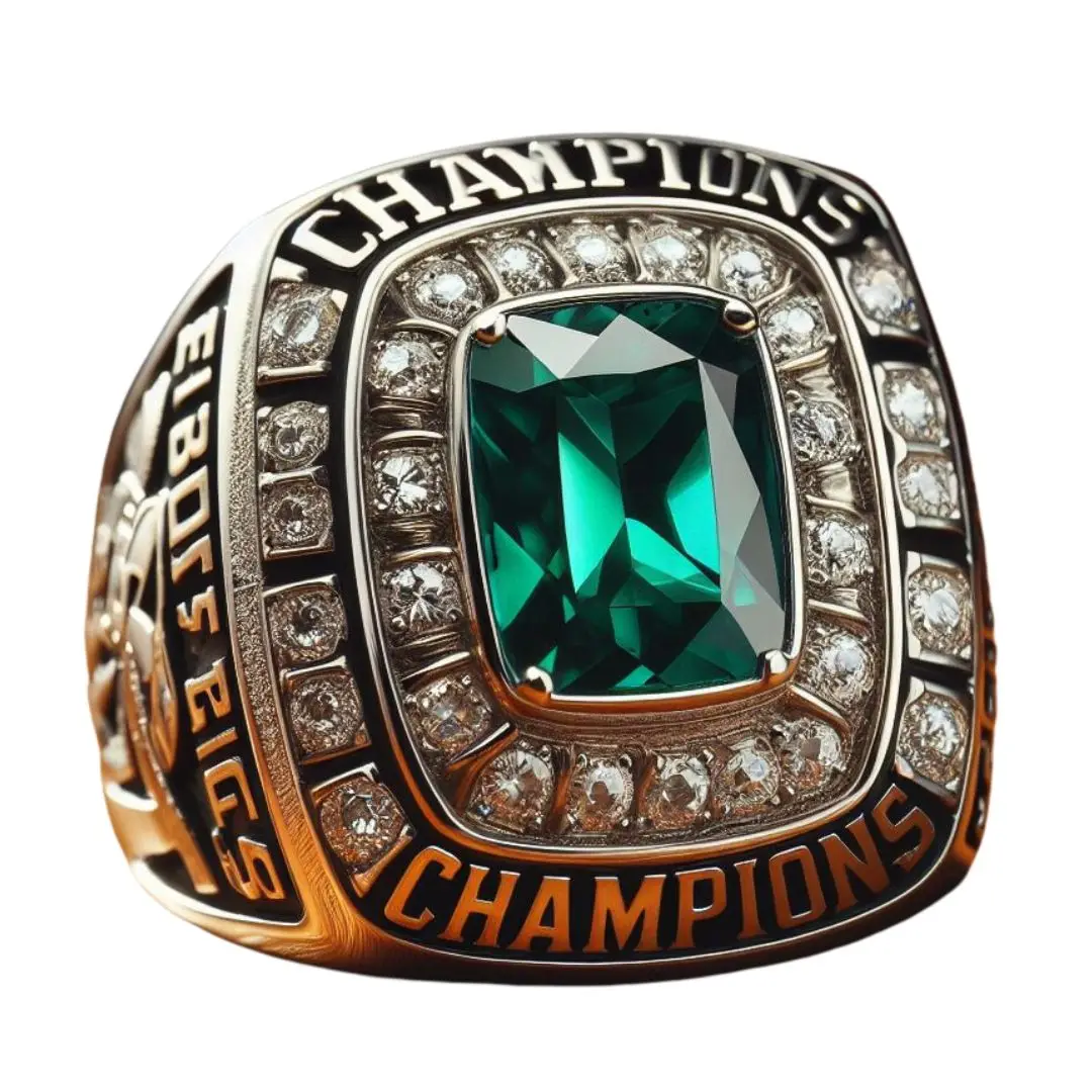 Simple Custom Design Boxing Championship Gold Ring