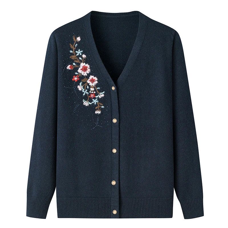 Women Casual Long Sleeve Loose Knitted Sweater Coat breathable Fashion Oversized high quality  Tops Solid Vintage Clothing