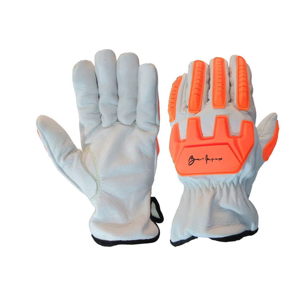 Hot sales cow split leather welding gloves cheapest driver gloves