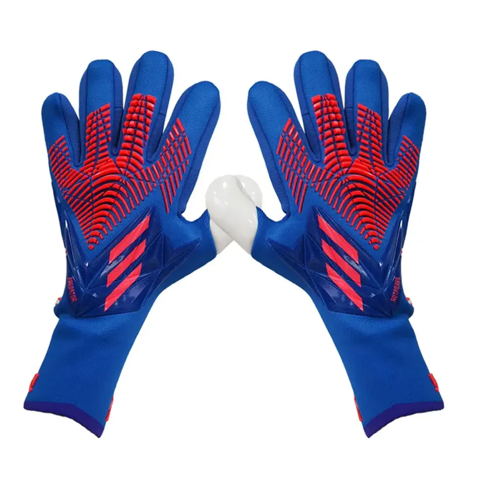 Professional Adult Football Goalkeeper Gloves Soccer Goalie Gloves With Finger Guards Extra Safe Features Elegant Design