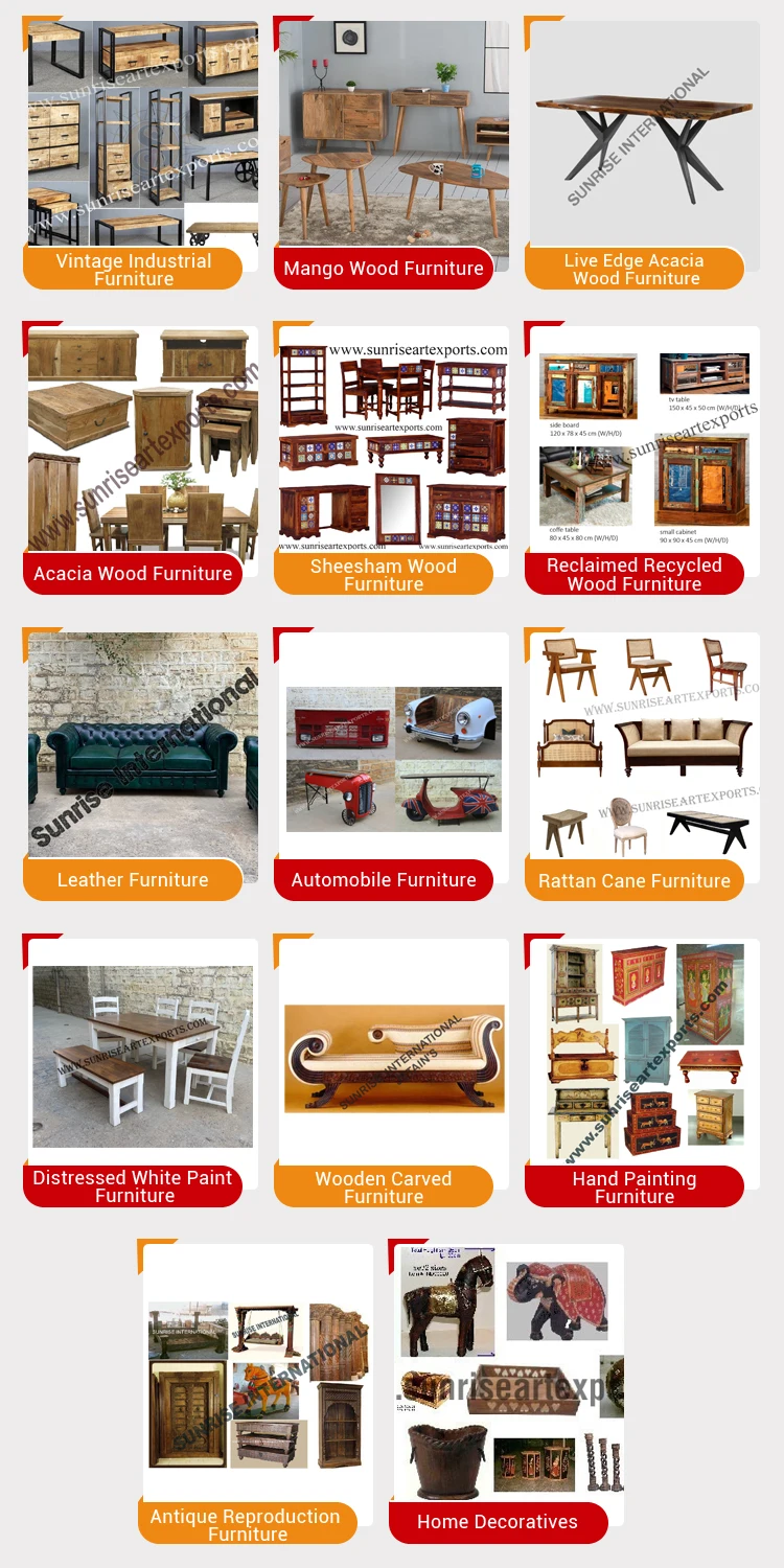 2023 New Arrival Optimum Quality Handmade Wholesale Solid Sheesham Wood 9 Pcs Dining Set - 1 Table + 8 Chairs from India