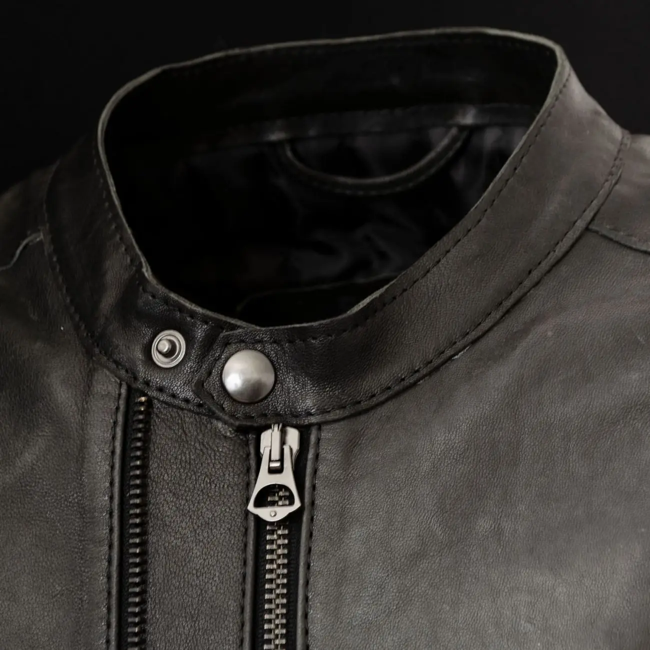 Biker Wholesale Men Genuine Sheep Leather Jacket Perforated Leather Genuine Slim Fit Motorcycle Pakistan Jackets