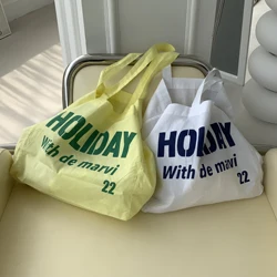 DE MARVI Kids Toddler Cotton Letter eco shoulder bag Boys Girls Summer Four season Wholesale Korean Manufacturer MADE IN KOREA