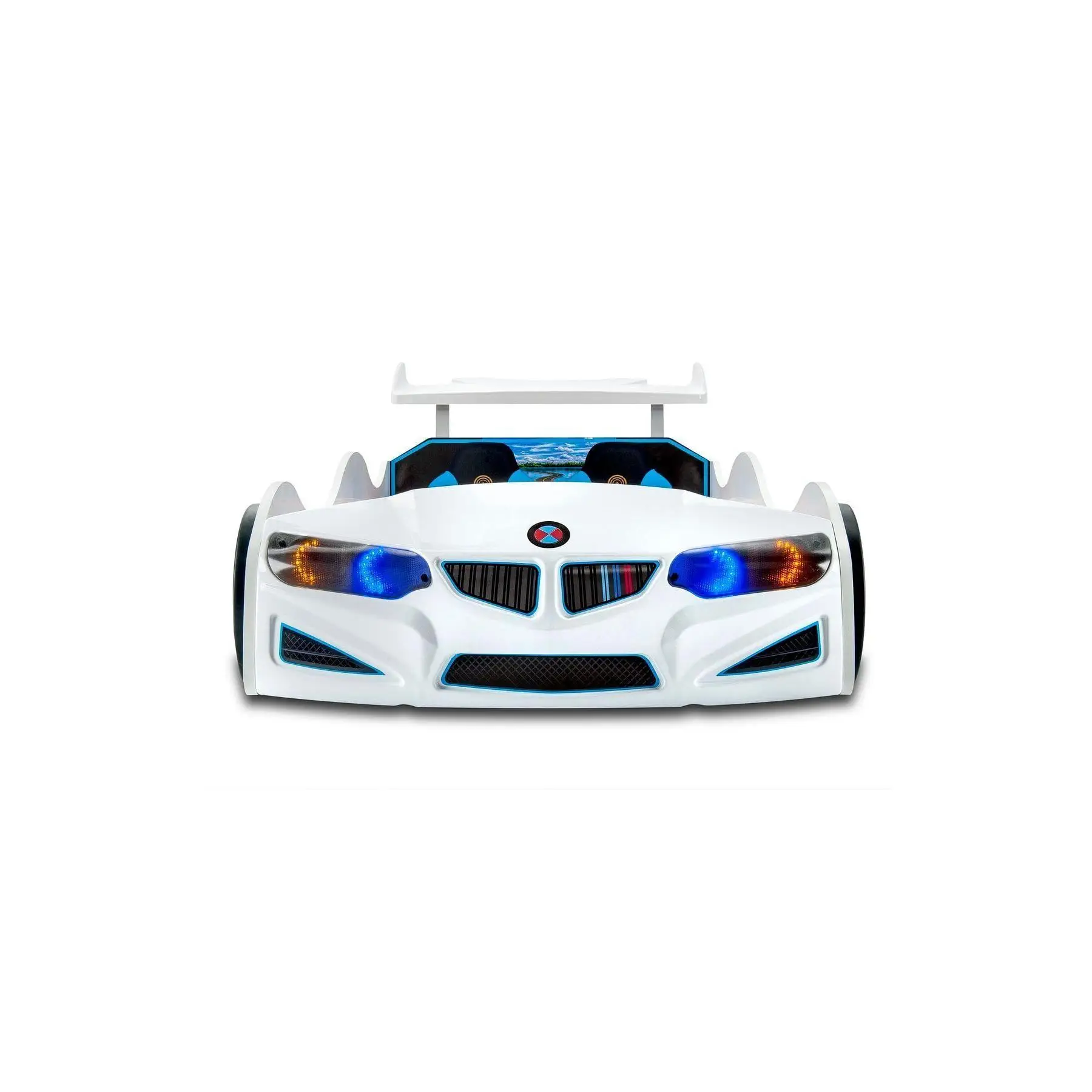 BMW - M7 - White Car Bed, With Control, Light, Sound