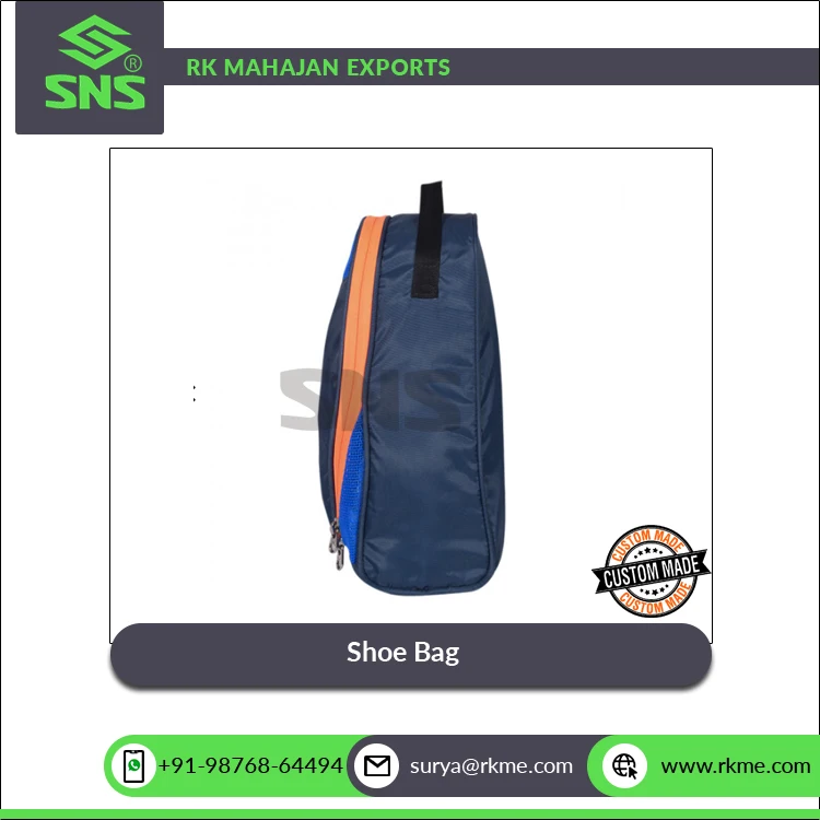 Superior Quality 7 Litre Capacity Polyester 420D PU Material SNS DOMINATOR Soccer Rugby Boots Sneakers Flip Flops Shoe Bag