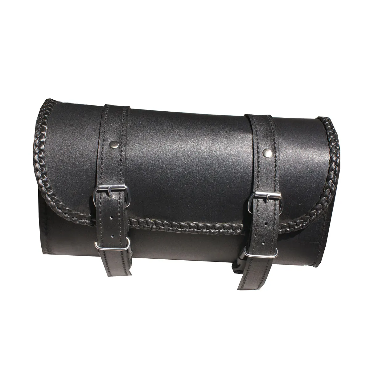 HMB-3022B TOOLS FORK BAG LEATHER BLACK MOTORCYCLE BAGS TRAVEL LUGGAGE MOTORBIKE PANNIER TOOLBAG