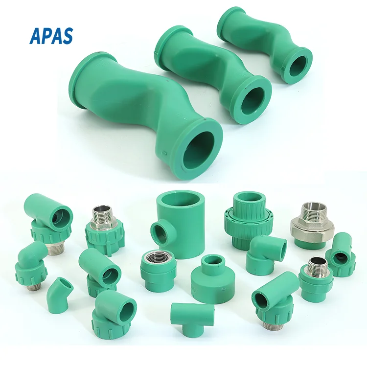 Прямая поставка с завода APAS DIN8077/8078 все типы пластиковых труб PPR фитинг для резьбой домашнего водопровода