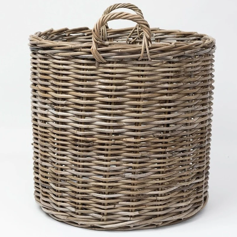 Newest item modern design natural material woven seagrass basket wicker collapsible laundry hamper closet storage organization