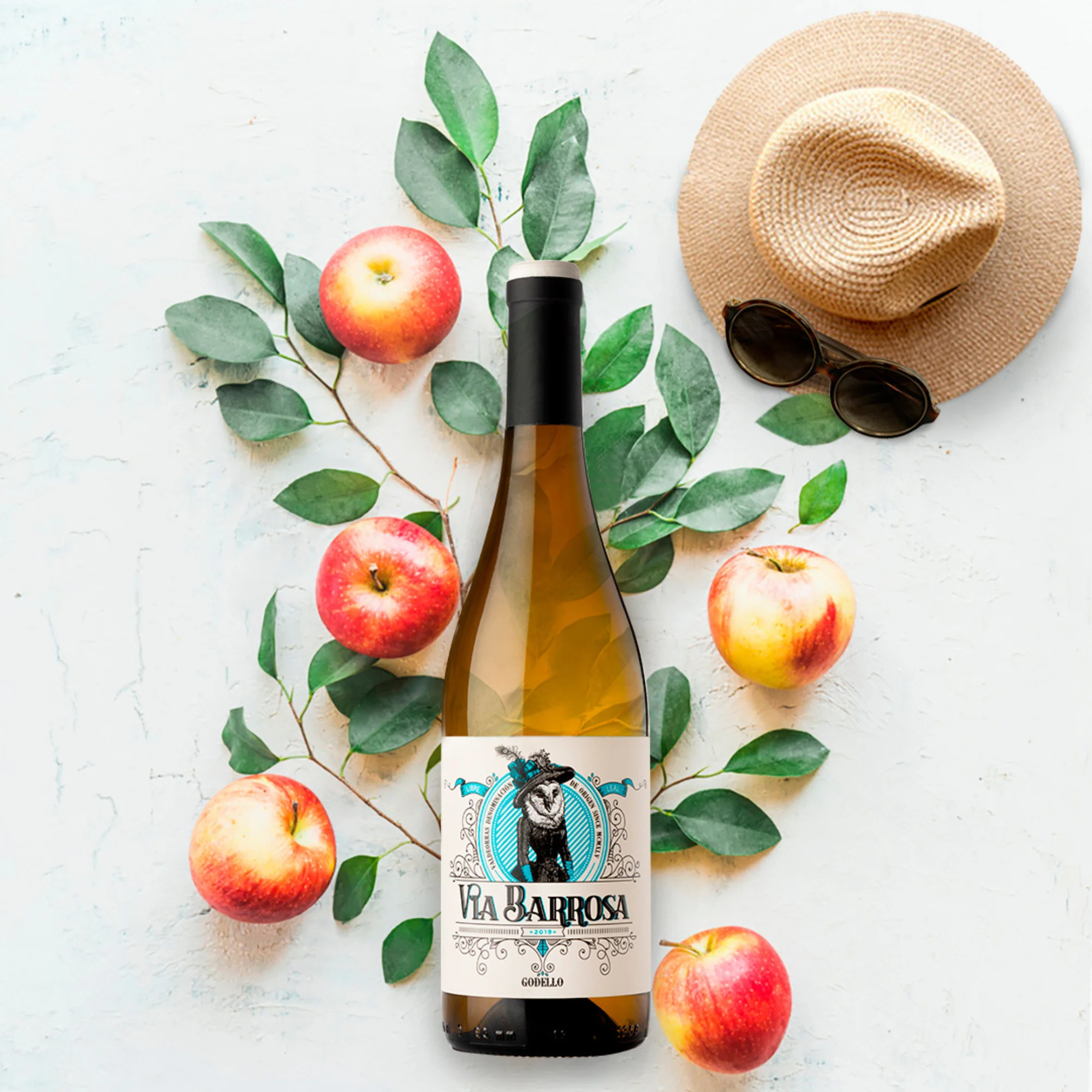 White Wine from Spain | Via Barrosa Godello 2021 | DO Valdeorras | Packaging 750 ml glass bottle | Vina Costeira Brand