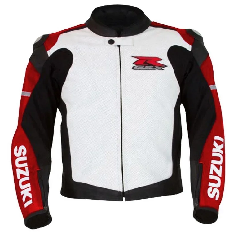 Custom Brand Motorcycle Leather Jacket Fully Protective Racing Track Jacket