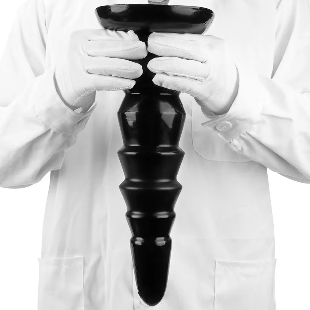 Sex Toy 26.7cm Large Soft Silicone Dildo Anal Butt Plug Black 10.5 Inch Extra extralarge Sex Toy Anal Expansion Butt Plug