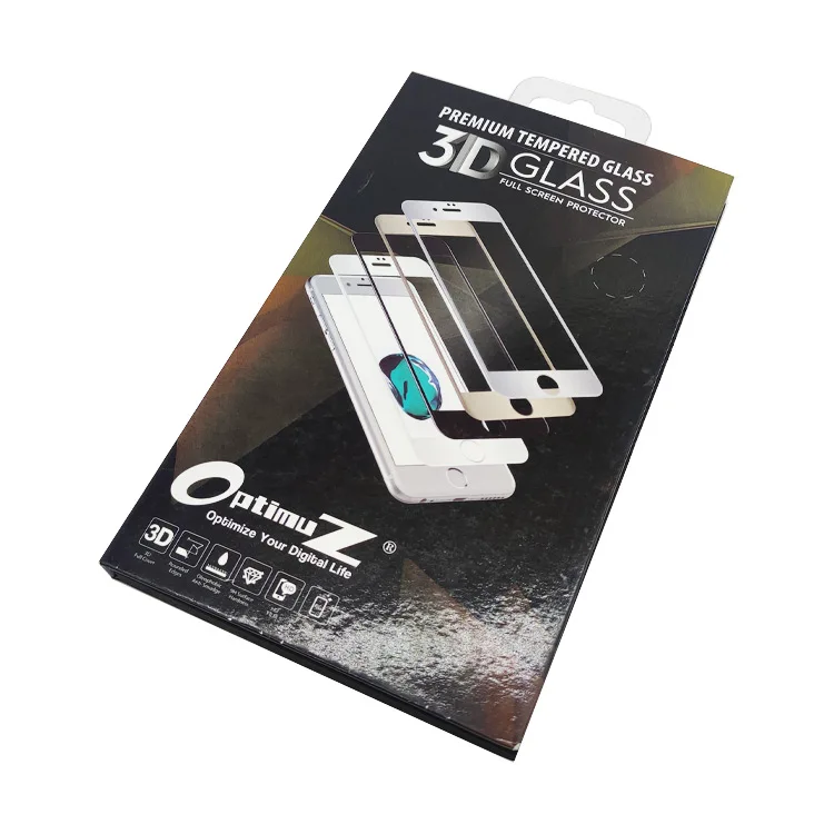 Custom Phone Protective Film Packaging Mobile Retail Package Tempered Glass Case Screen Protector Packing Box