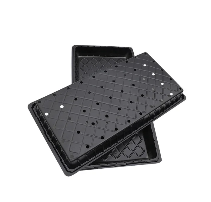 High Quality Plastic Nursery Seeding Trays Insert Base Tray Crop Vegetable Fruit Flat Seedling Starter Tray