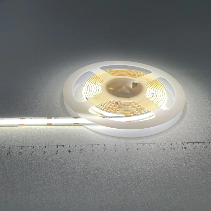 Высококачественная Светодиодная лента 3000K 4000K 6500K 12V 24V Гибкая светодиодная Cob