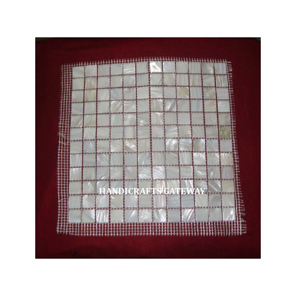 New Style and Exporter Handmade Best Quality MOP Tiles With Smooth and Glossy White Mother of Pearl Tiles for Home Decoration