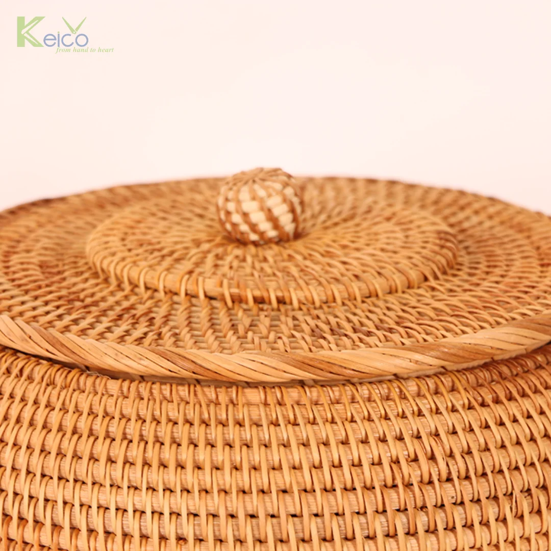 Hot new design 2023 with handmade natural high quality rattan material and rustic color from natural rattan made from Vietnam