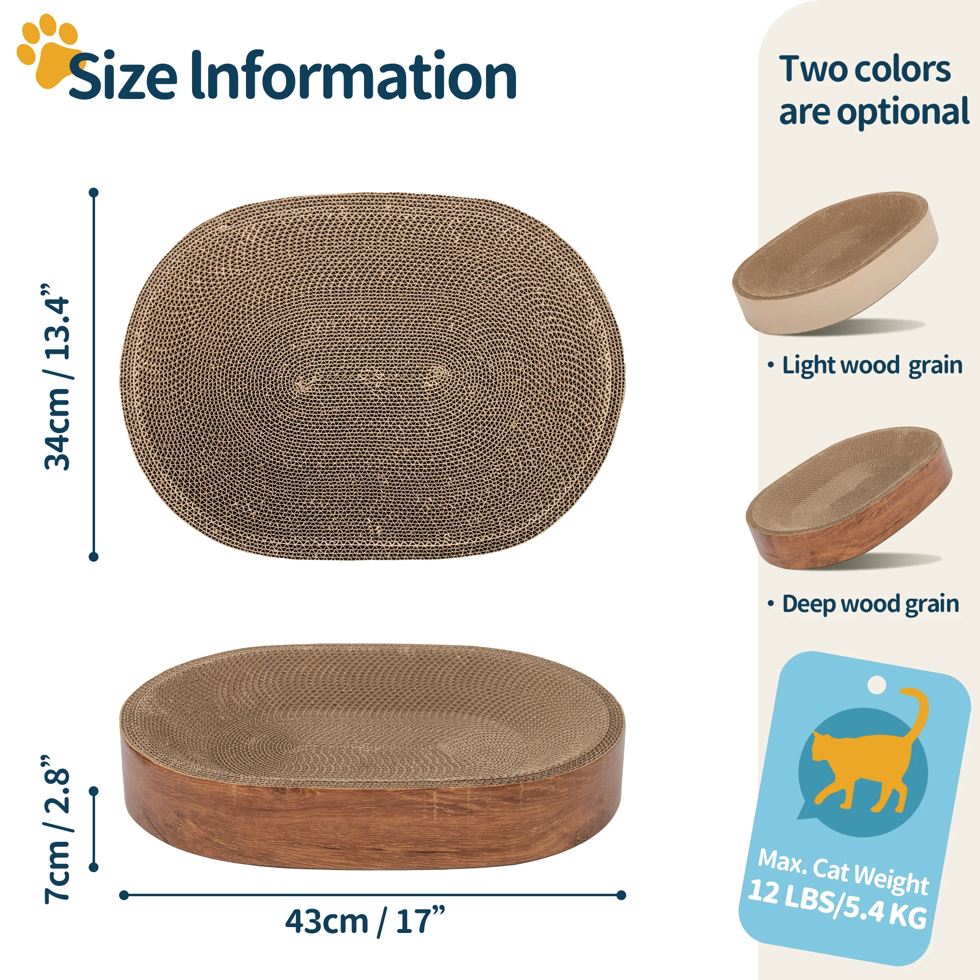 New Design Customized Oval Cat Scratcher Nests Sleeping Beds For Cats Nest