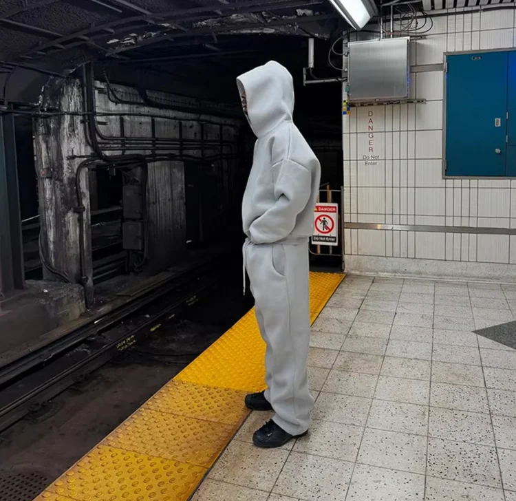 High Quality Acid Wash Flare High Quality Custom Men Tracksuits Set Workout Customize Tracksuit for Mens Training