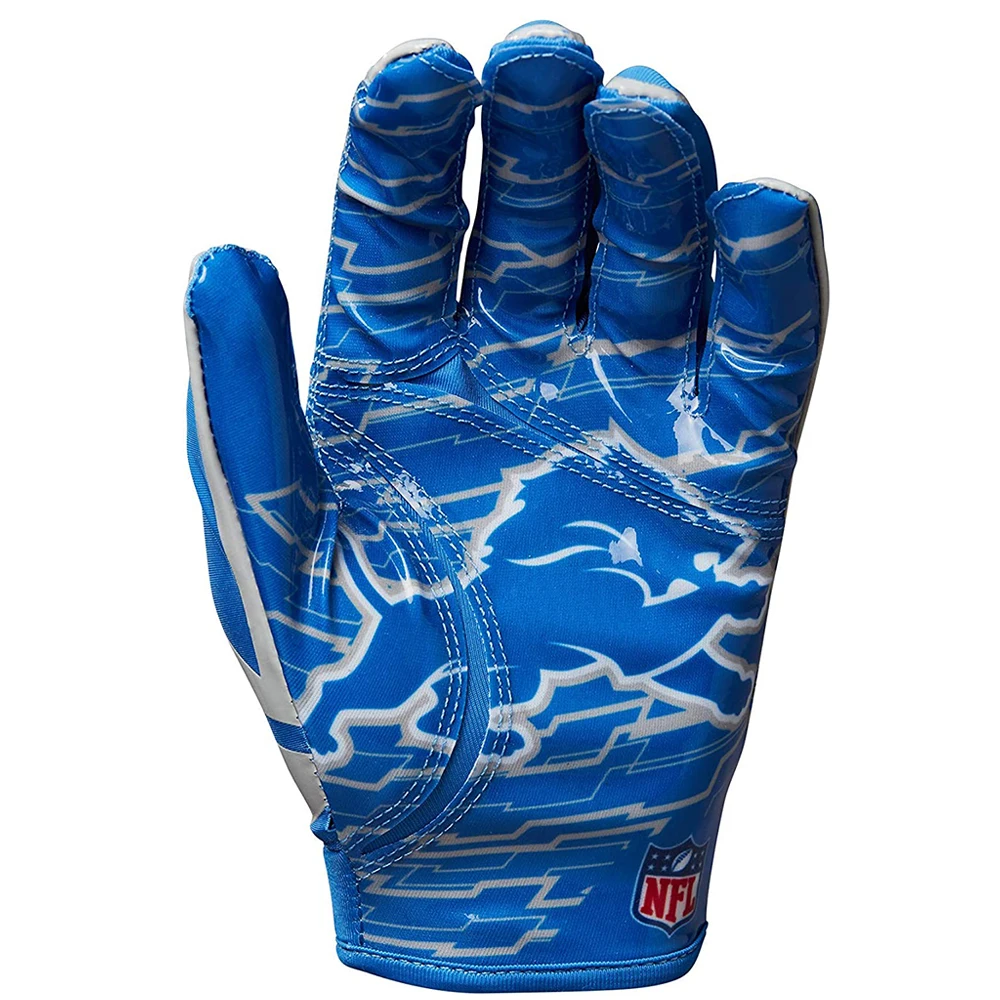Custom Printed Silicone Anti-slip Palm American Football Outdoor Sports Gloves