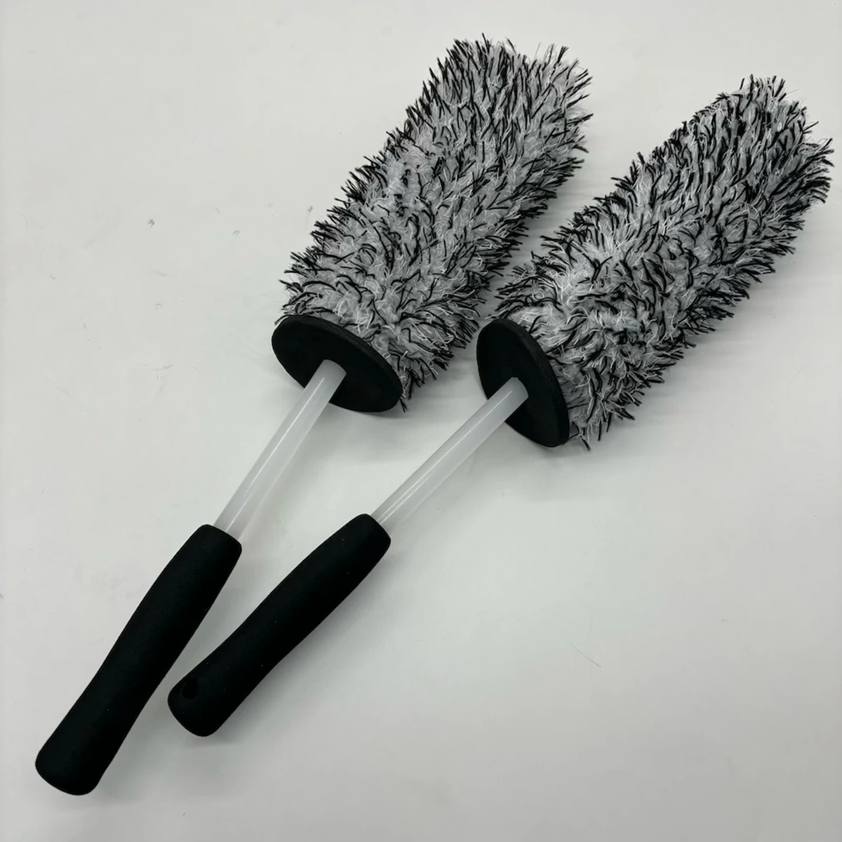 Blue Microfiber Car Tire Wheel Hub Washing Cleaning Detailing Brush For Auto Care