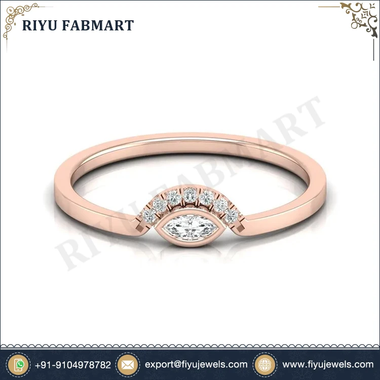 Fine Gold Jewelry White Gold Real Diamond Women Engagement Ring with Custom Design for Unforgettable Moments for USA Buyers