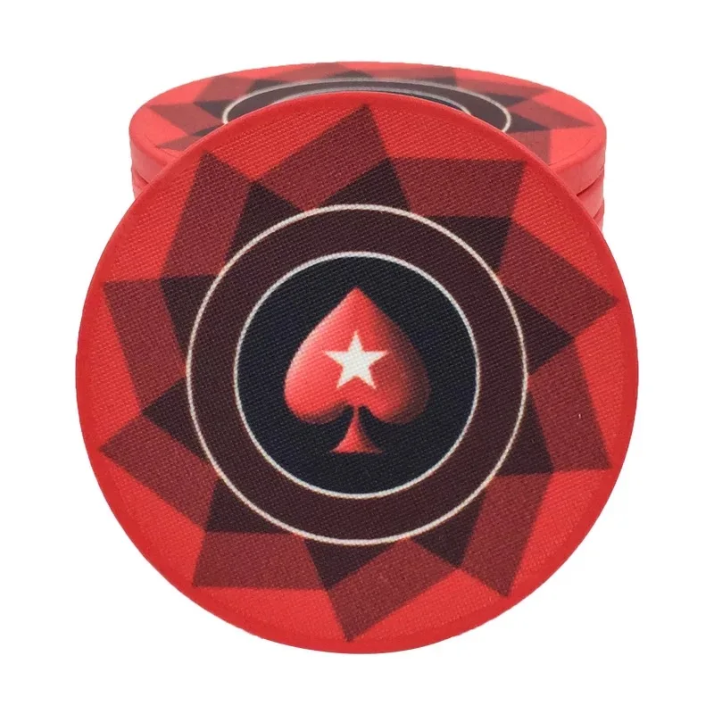 Fully customisable EPT Professional Ceramic Material Poker Chips 10g and 40MM poker chips with customises design colour and logo