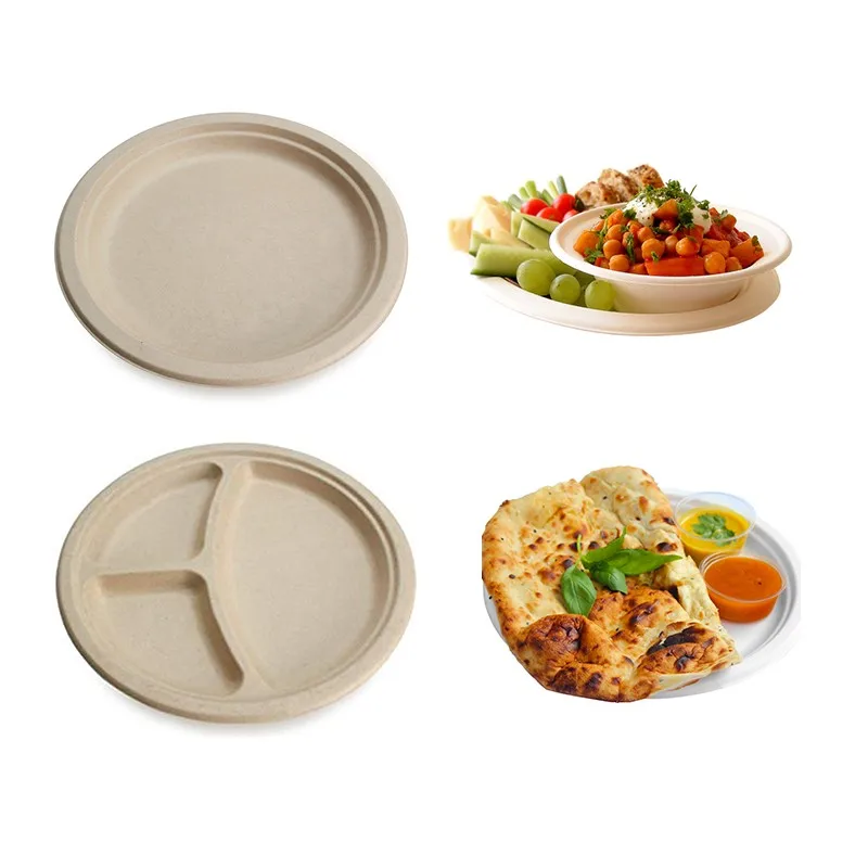 Wholesale Eco Friendly Biodegradable Sugarcane Bagasse Pulp Tableware Disposable Dinnerware&Tableware