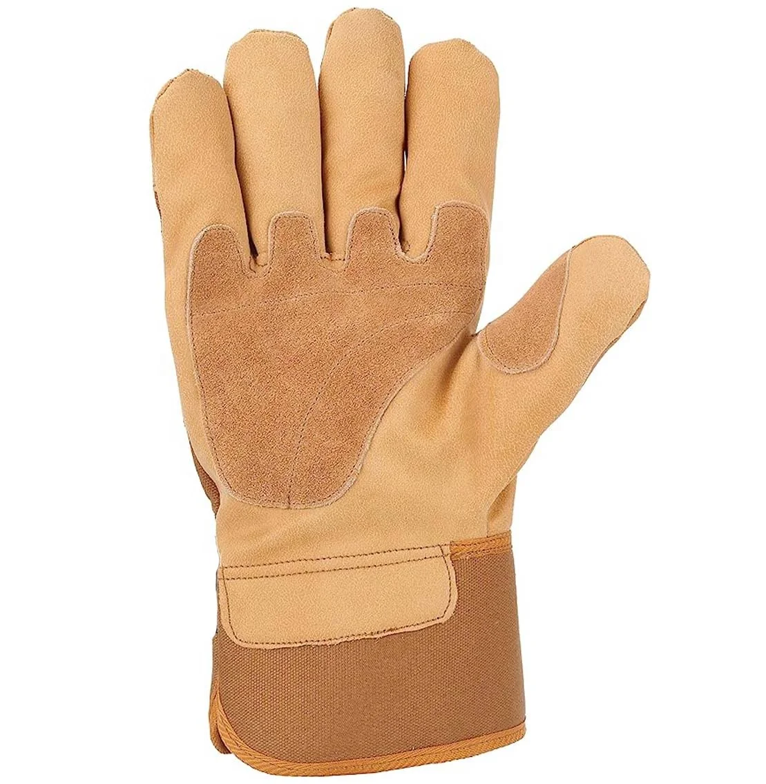 Custom Logo Printed Men Leather Welding Gloves Workwear Best Sale Leather Welding Gloves For Online Sale