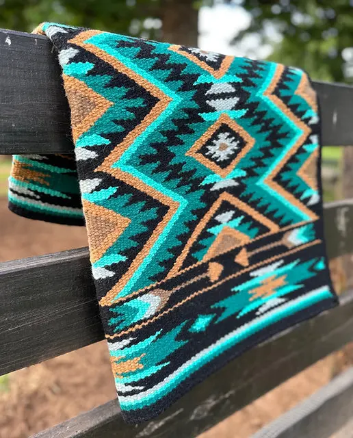 Western Show Horse Saddle Blanket New Zealand Design Handmade Wool Saddle Blanket Top Wool Saddle Pad Size
