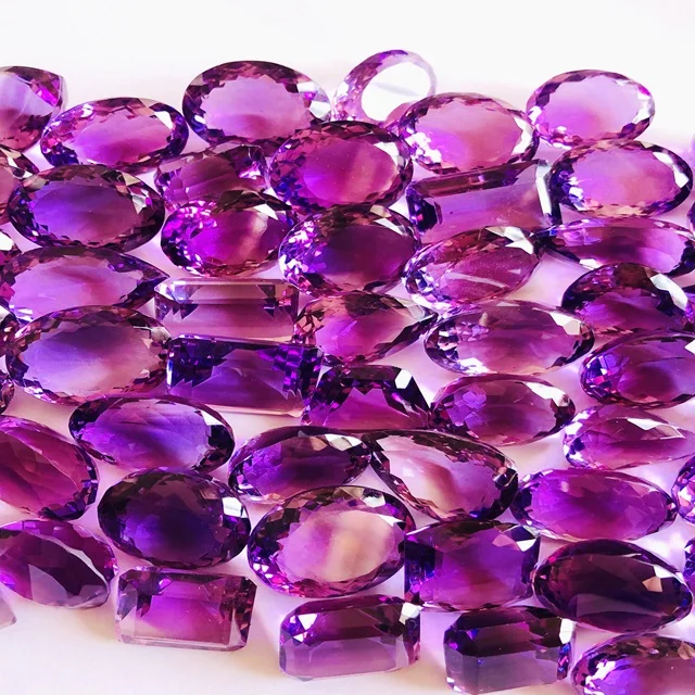 Beautiful Natural Amethyst Brazil origin with AAA Quality with Exceptional Luster and High Clarity Shining Stones Loose Gemstone
