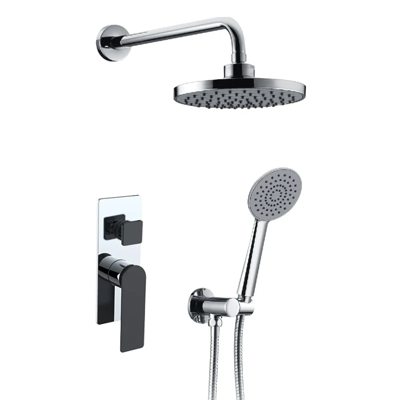 Luxury hotel bathroom shower mixer concealed shower set