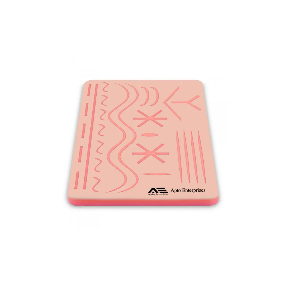 Suturing Training Pad For Doctor Nurse Student Practice Model Wound Silicone Suture Pad Human Traumatic Skin Model