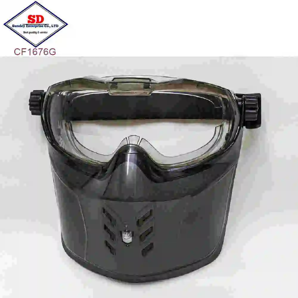 Industrial Face shield goggle mask browguard