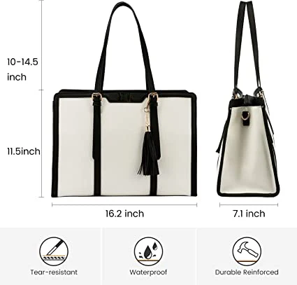 Laptop Bag for Women With Good Price Large Capacity bag with Clutch Purse for Business Work & Office Leather Bags