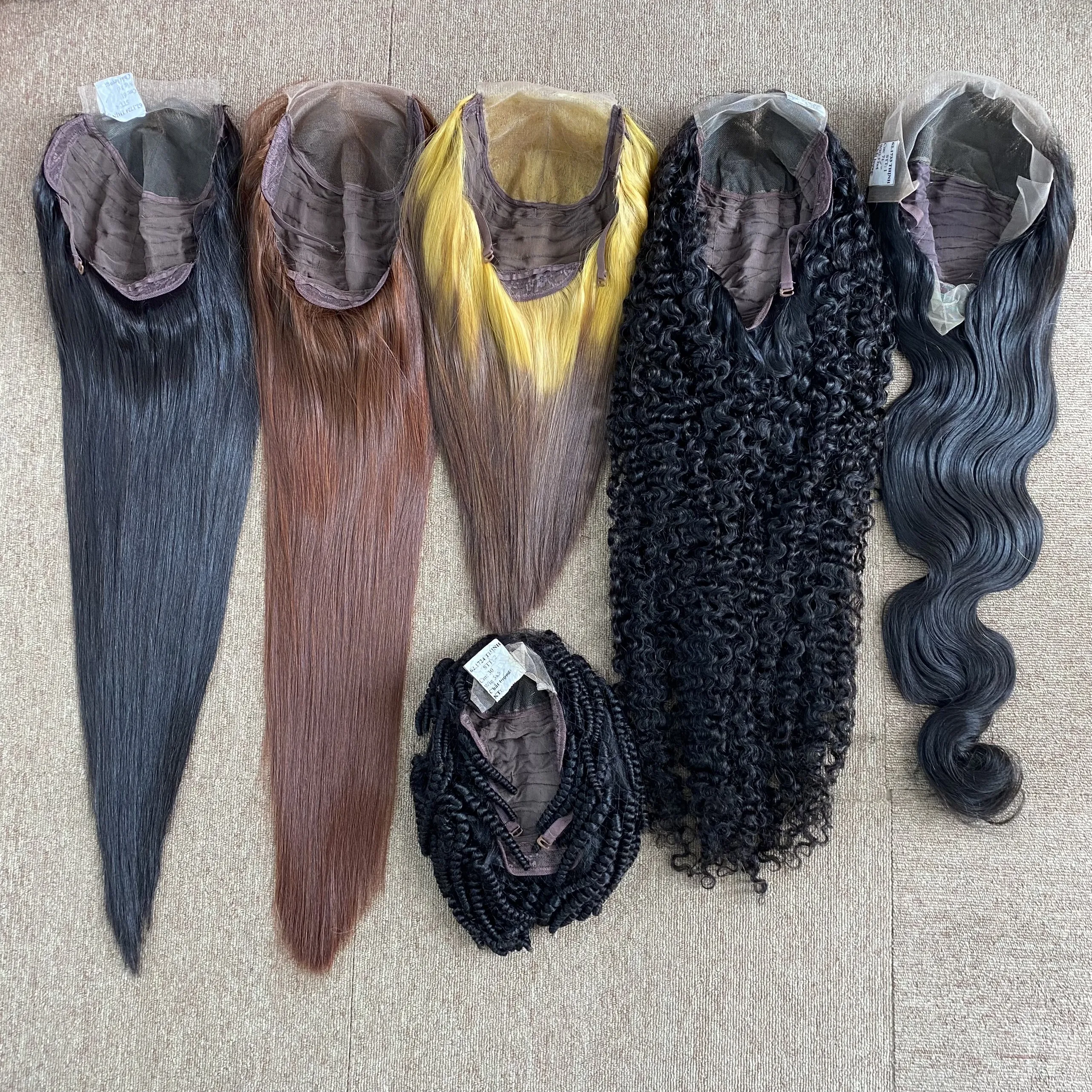 WIGS STRAIGHT CURLY WAVE HUMAN HAIR EXTENSIONS ONEHAIR VIET NAM VENDOR STYLIST SINGLE DONOR RAW