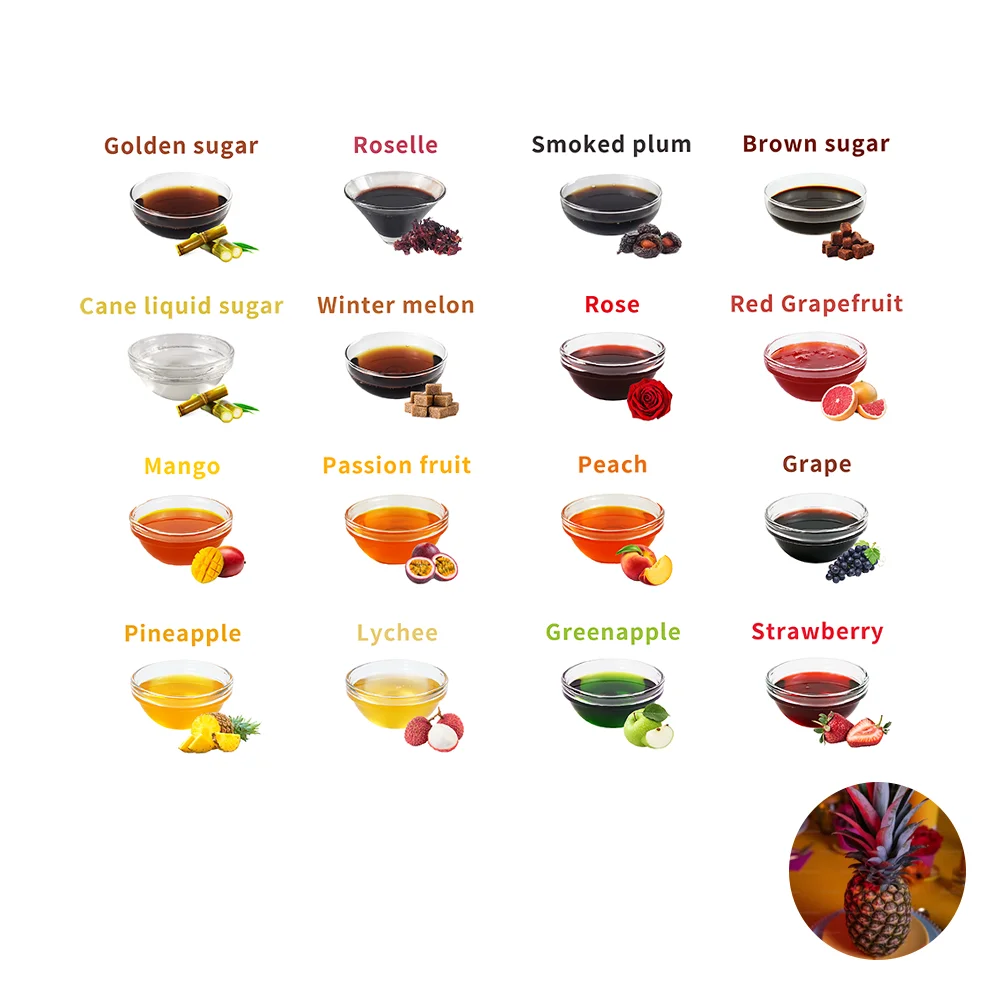 2023 Лидер продаж Ананасовый сироп с мягким и сладким идеально подходит для придания вкуса домашним сиропами